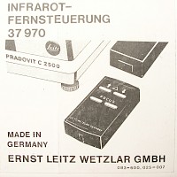 Infrarot-Fernsteuerung 37 970