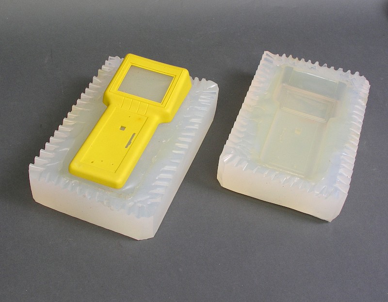Werkstück mit Silikon-Form
