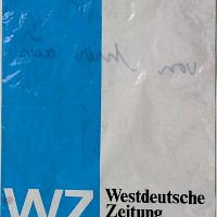 Tragetasche von hier aus