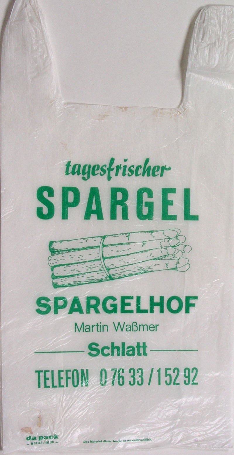 Tragetasche Tagesfrischer Spargel