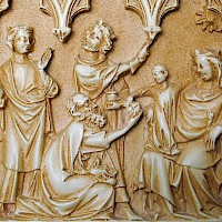 Relief Anbetung der Könige