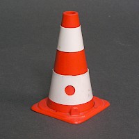 Bleistiftspitzer in Form eines Warnhütchens