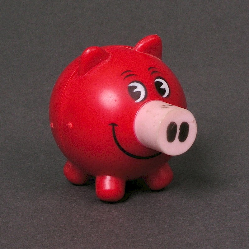 Bleistiftspitzer in Schweinchenform