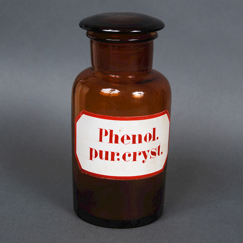 Glasflasche Phenol