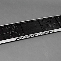 Auflage für KFZ-Kennzeichen