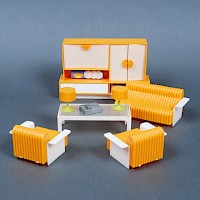 Wohnzimmer für Puppenhaus