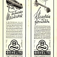 Werbebroschüre Bakelite® Der Stoff der 1000 Möglichkeiten