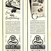 Werbebroschüre Bakelite® Der Stoff der 1000 Möglichkeiten