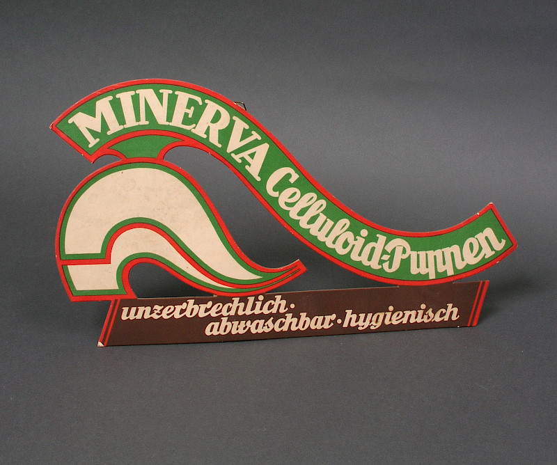 Werbeschild Minerva