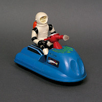 Weltraumfahrzeug mit Astronaut