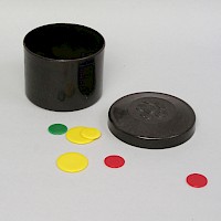 Flohspiel in Bakelit®-Dose