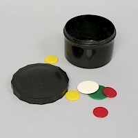 Flohspiel in Bakelit®-Dose